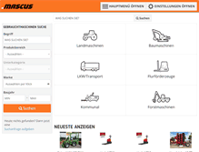 Tablet Screenshot of mascus.de