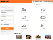 Tablet Screenshot of mascus.co.uk
