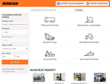 Tablet Screenshot of mascus.cz
