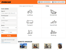 Tablet Screenshot of mascus.dk