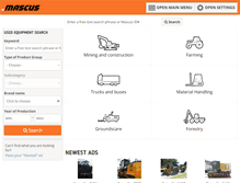 Tablet Screenshot of mascus.co.nz