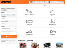 Tablet Screenshot of mascus.fr